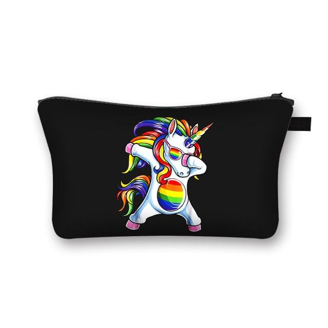  Unicorn Pride Cosmetic Bag / Makeup Pouch by Oberlo sold by Queer In The World: The Shop - LGBT Merch Fashion