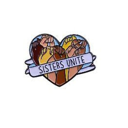  Sisters Unite Enamel Pin by Queer In The World sold by Queer In The World: The Shop - LGBT Merch Fashion