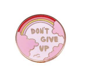  Don't Give Up Enamel Pin by Queer In The World sold by Queer In The World: The Shop - LGBT Merch Fashion