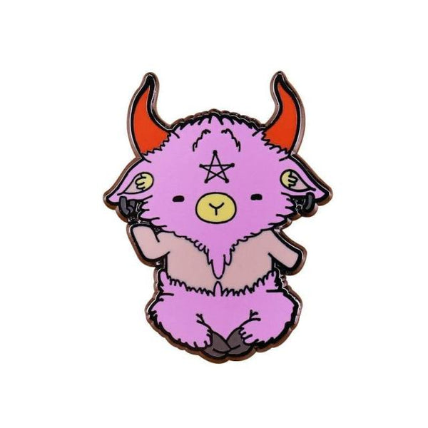  Lucifer The Goat Enamel Pin by Queer In The World sold by Queer In The World: The Shop - LGBT Merch Fashion