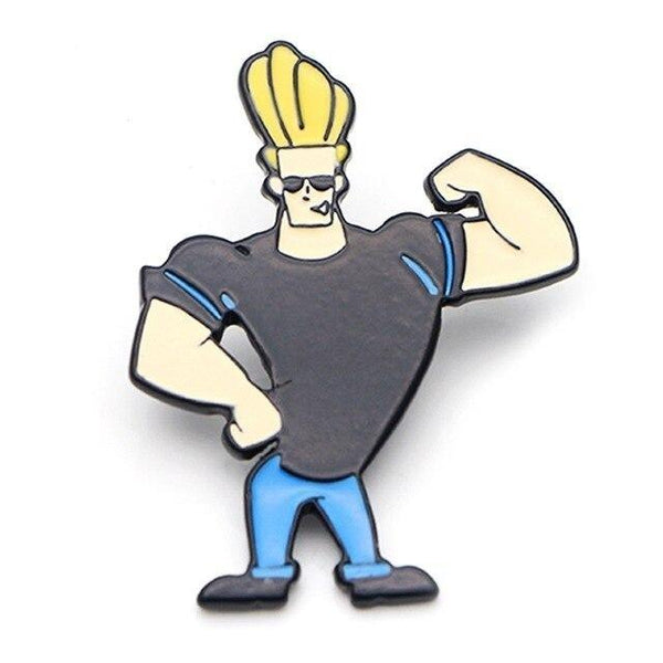  Johnny Bravo Enamel Pin by Queer In The World sold by Queer In The World: The Shop - LGBT Merch Fashion