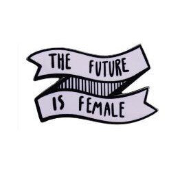  The Future Is Female Enamel Pin by Queer In The World sold by Queer In The World: The Shop - LGBT Merch Fashion