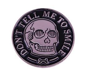  Don't Tell Me To Smile Enamel Pin by Queer In The World sold by Queer In The World: The Shop - LGBT Merch Fashion