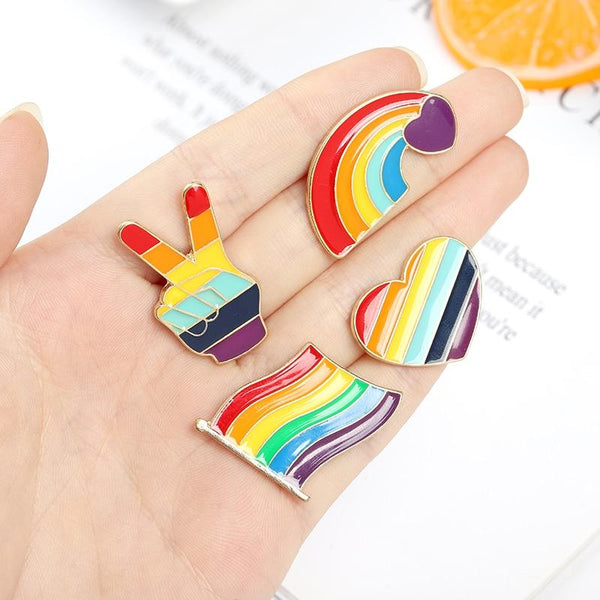  Fabulous Pride Enamel Pins Starter Pack (5 Piece) by Queer In The World sold by Queer In The World: The Shop - LGBT Merch Fashion