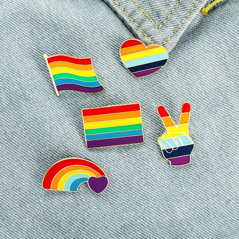  Fabulous Pride Enamel Pins Starter Pack (5 Piece) by Queer In The World sold by Queer In The World: The Shop - LGBT Merch Fashion