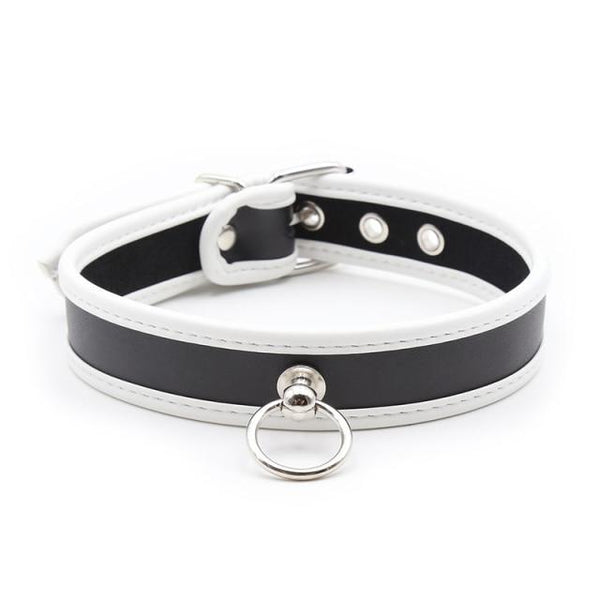 White BDSM Slave / Puppy Collar by Oberlo sold by Queer In The World: The Shop - LGBT Merch Fashion