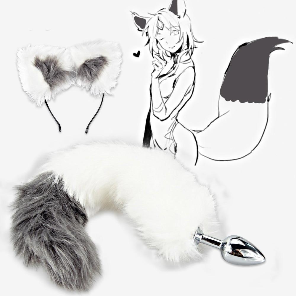 Cat Tail Butt Plug With Ear Headband image