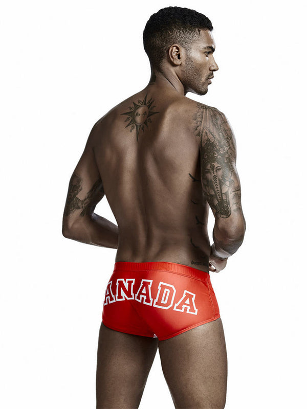  Canada Flag Swim Trunks by Queer In The World sold by Queer In The World: The Shop - LGBT Merch Fashion