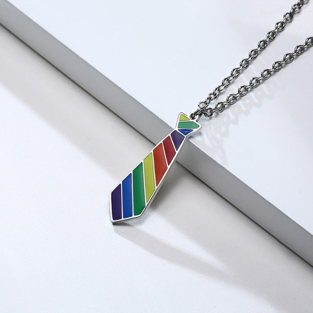  Gay Tie Necklace by Queer In The World sold by Queer In The World: The Shop - LGBT Merch Fashion