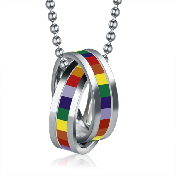 Gay Ring Necklace by Queer In The World sold by Queer In The World: The Shop - LGBT Merch Fashion