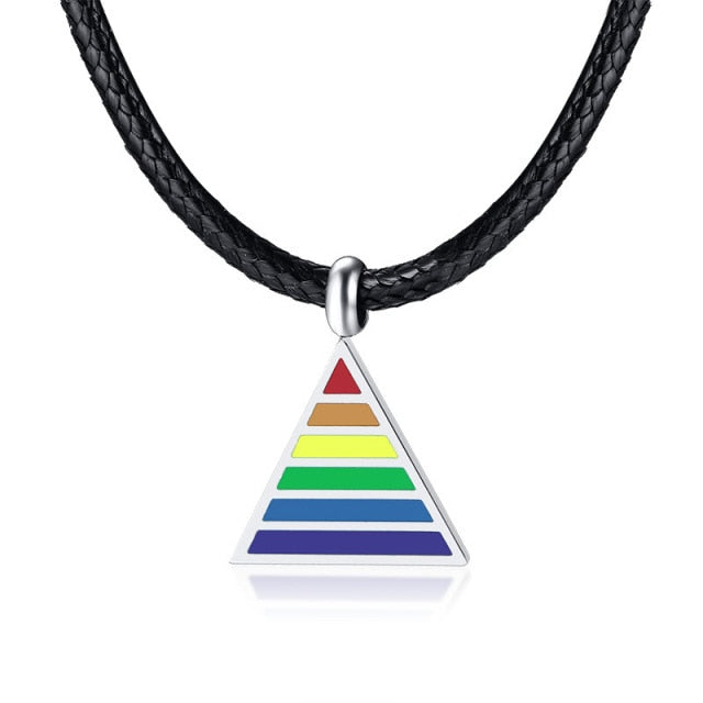  LGBTQ  Triangle Necklace by Queer In The World sold by Queer In The World: The Shop - LGBT Merch Fashion