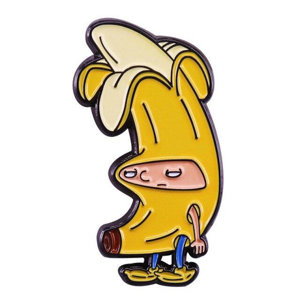  Hey Arnold in Banana Suit Enamel Pin by Queer In The World sold by Queer In The World: The Shop - LGBT Merch Fashion