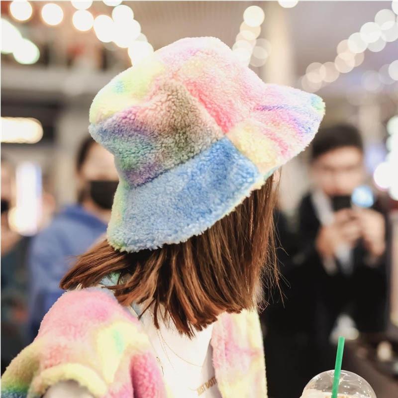 Style 1 Fabulously Fluffy Tie-Dye Bucket Hat by Queer In The World sold by Queer In The World: The Shop - LGBT Merch Fashion