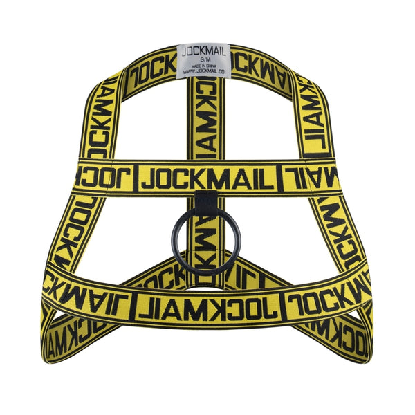Yellow Jockmail Elastic Body Chest Harness by Queer In The World sold by Queer In The World: The Shop - LGBT Merch Fashion