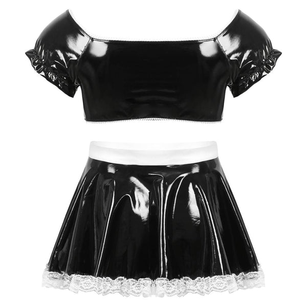  Sexy Gender-Bending Wet Look Maid Costume by Out Of Stock sold by Queer In The World: The Shop - LGBT Merch Fashion