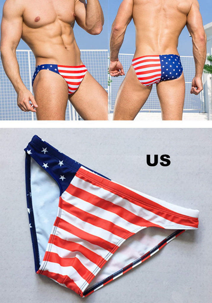 American Flag Swim Briefs – Queer In The World: The Shop