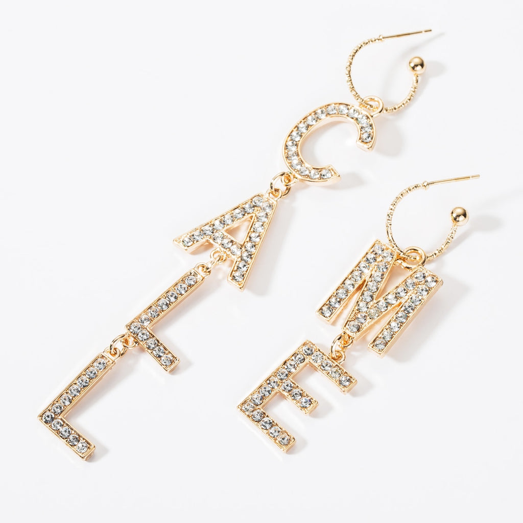 Call Me Rhinestone Earrings by Queer In The World sold by Queer In The World: The Shop - LGBT Merch Fashion