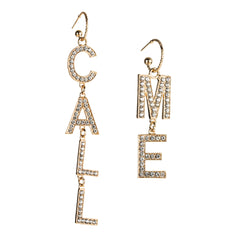 Call Me Rhinestone Earrings by Queer In The World sold by Queer In The World: The Shop - LGBT Merch Fashion