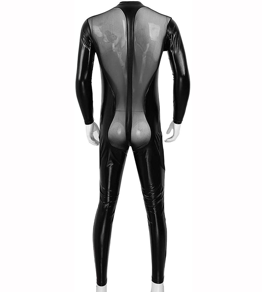 PVC Leather Mesh Kink Bodysuit – Queer In The World: The Shop
