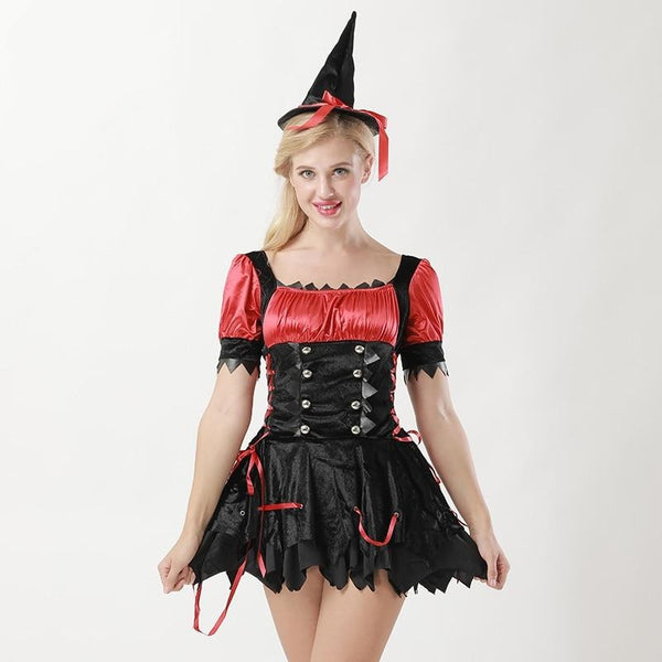  Black Lace Up Witch Costume by Queer In The World sold by Queer In The World: The Shop - LGBT Merch Fashion