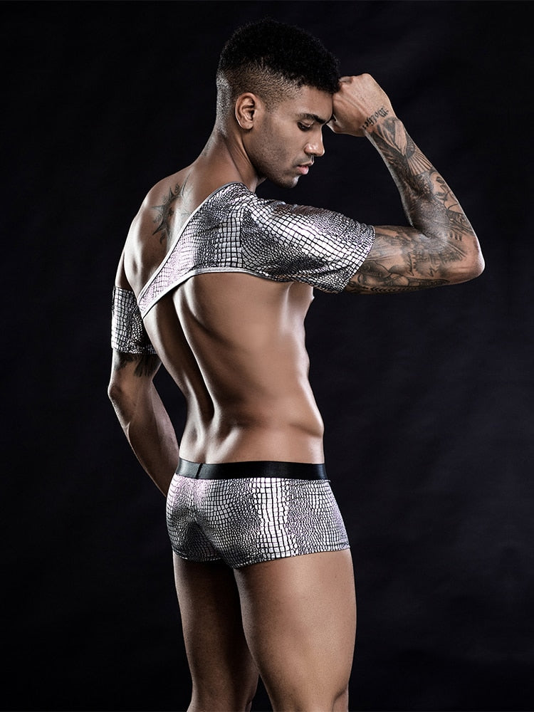 Sexy Snakeskin Gay Club Wear Outfit – Queer In The World: The Shop