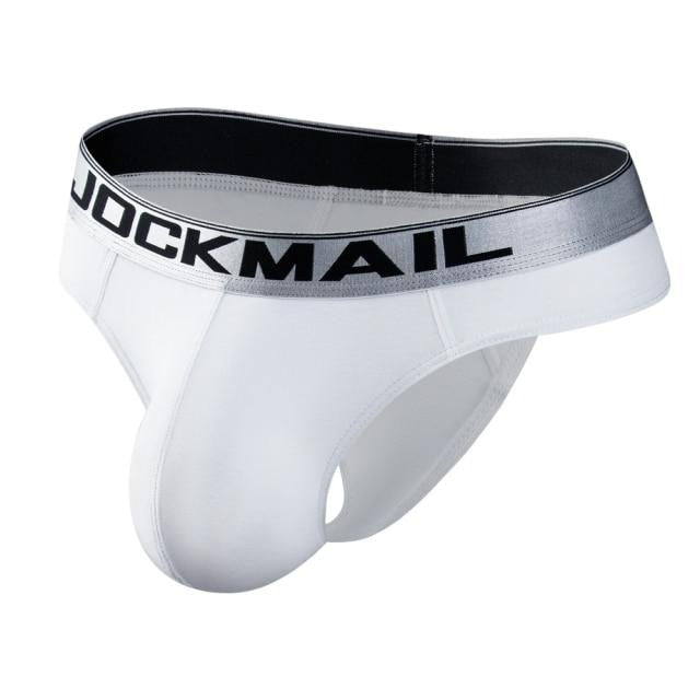 White Jockmail Silver Briefs by Queer In The World sold by Queer In The World: The Shop - LGBT Merch Fashion