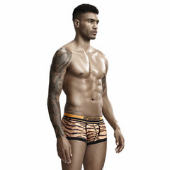 Fashion Tiger Pattern Transparent Underwear Gay Boxers Shorts Sexy