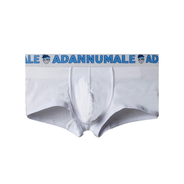 White ADANNU Male Boxers by Queer In The World sold by Queer In The World: The Shop - LGBT Merch Fashion