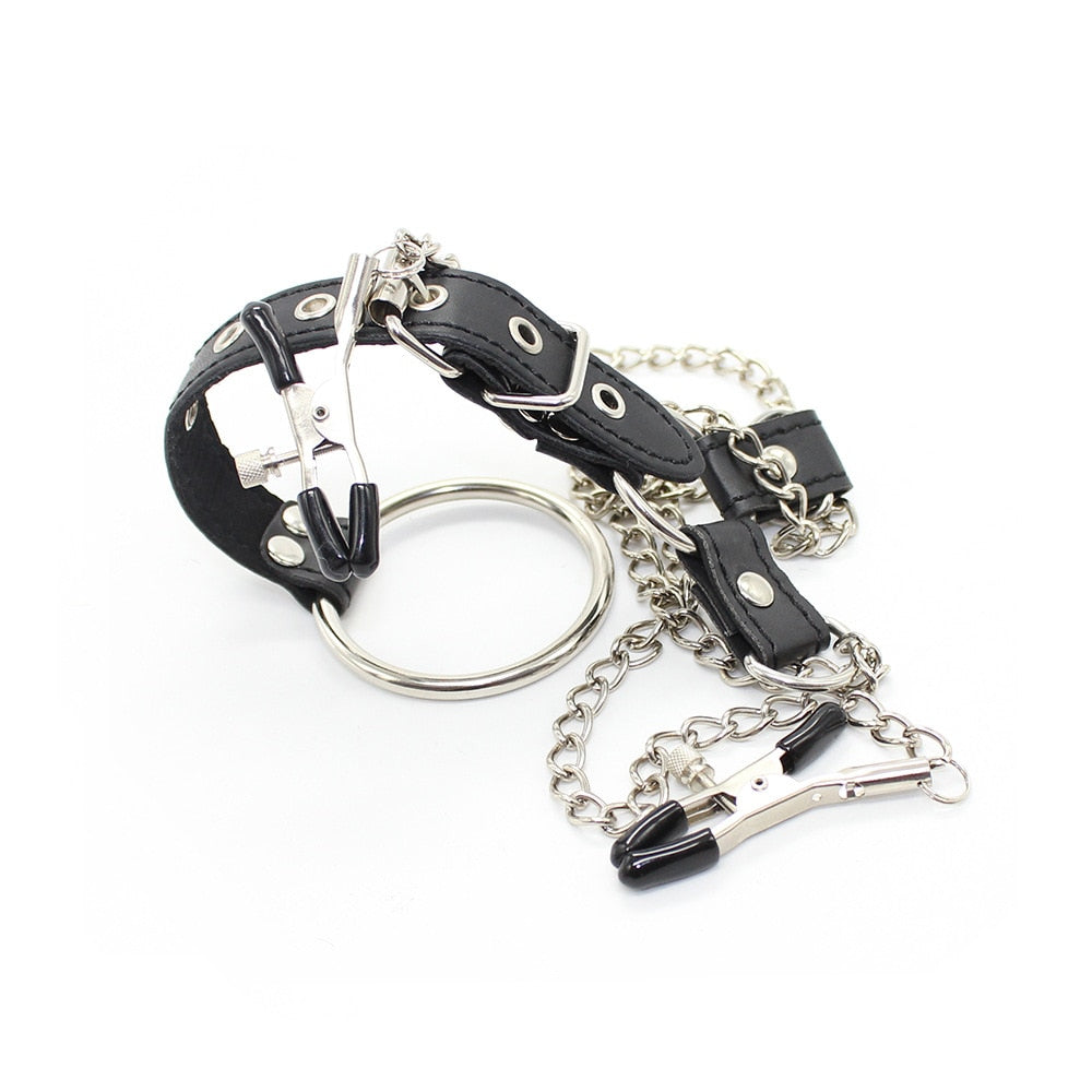 Gay Nipple Clamps With Chain And Cock Ring – Queer In The World: The Shop