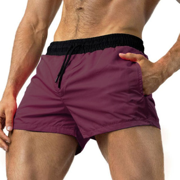 Maroon Quick Dry Gay Booty Shorts by Queer In The World sold by Queer In The World: The Shop - LGBT Merch Fashion