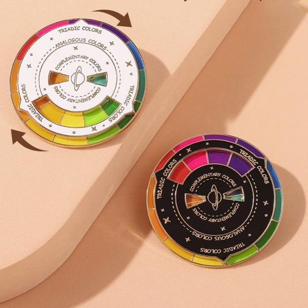  Spinning Colour Compass Enamel Pin by Queer In The World sold by Queer In The World: The Shop - LGBT Merch Fashion