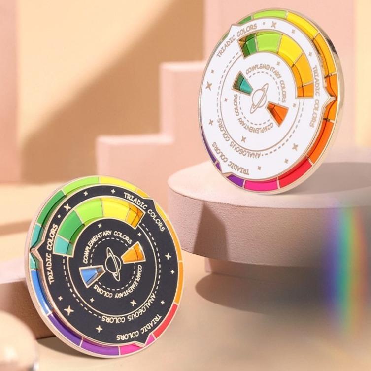  Spinning Colour Compass Enamel Pin by Queer In The World sold by Queer In The World: The Shop - LGBT Merch Fashion