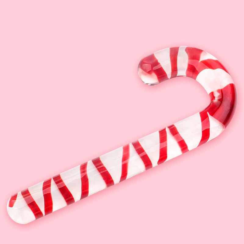 Glass Red Candy Cane Dildo Queer In The World: The Shop Glass Red Candy Cane Dildo Queer In The World: The Shop