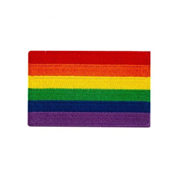  Gay Pride Flag Iron On Embroidered Patch by Queer In The World sold by Queer In The World: The Shop - LGBT Merch Fashion