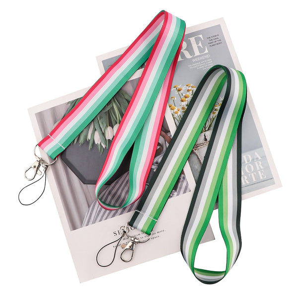  Aromantic Pride Lanyard by Queer In The World sold by Queer In The World: The Shop - LGBT Merch Fashion