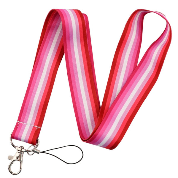  Lesbian Pride Lanyard by Queer In The World sold by Queer In The World: The Shop - LGBT Merch Fashion
