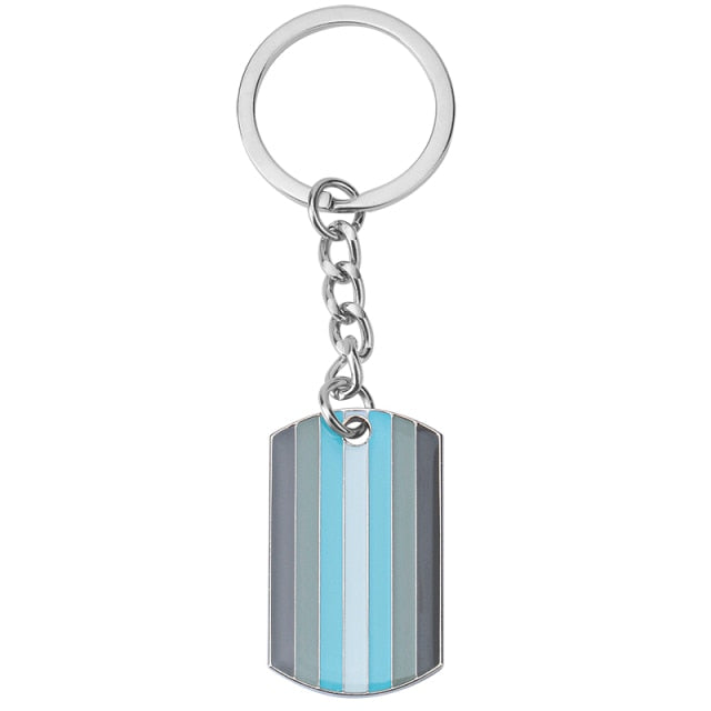  Demiboy Pride Keychain by Queer In The World sold by Queer In The World: The Shop - LGBT Merch Fashion