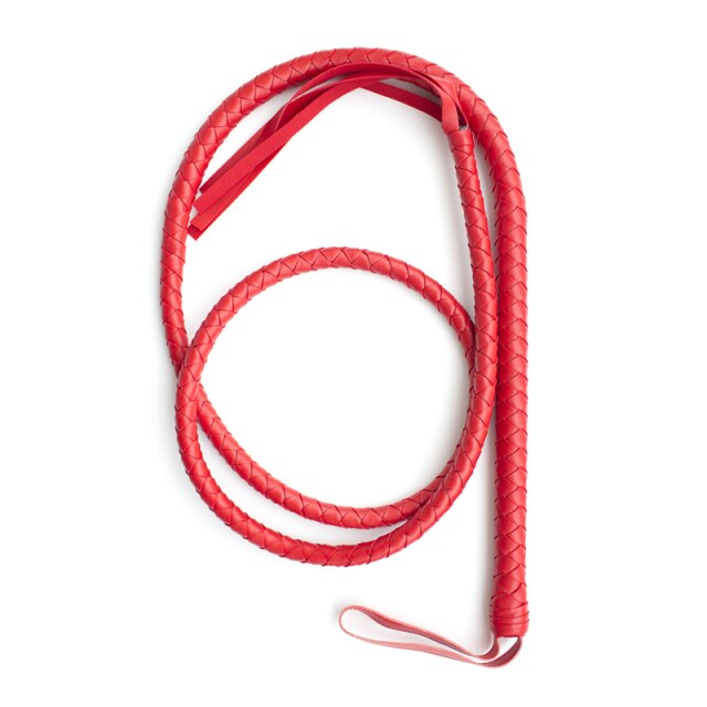 Red 1.9M PU Leather Sex Whip by Queer In The World sold by Queer In The World: The Shop - LGBT Merch Fashion