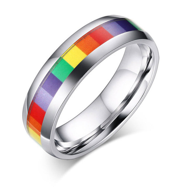  Striped Gay Ring by Queer In The World sold by Queer In The World: The Shop - LGBT Merch Fashion
