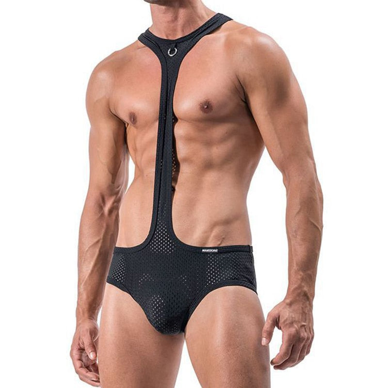  Black Breathable Mesh Gay Bodysuit by Queer In The World sold by Queer In The World: The Shop - LGBT Merch Fashion