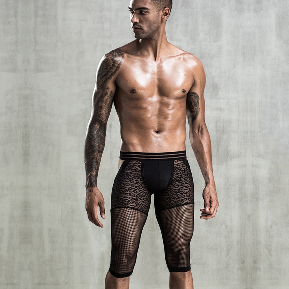 Mens Sheer Mesh See Through Long Underpants Underwear Leggings Yoga Pants |  Fruugo NO