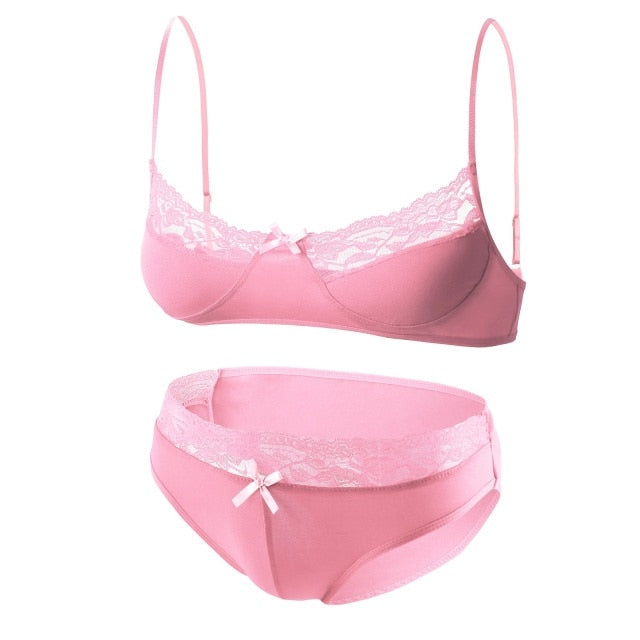 Men's Lace Lingerie Panties & Bra Set Queer In The World: The Shop Men's Lace Lingerie Panties & Bra Set Queer In The World: The Shop