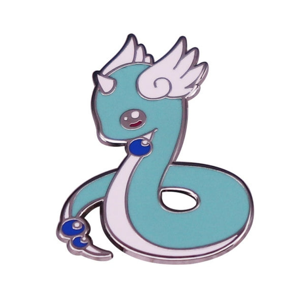 Cute Dratini Enamel Pin by Queer In The World sold by Queer In The World: The Shop - LGBT Merch Fashion