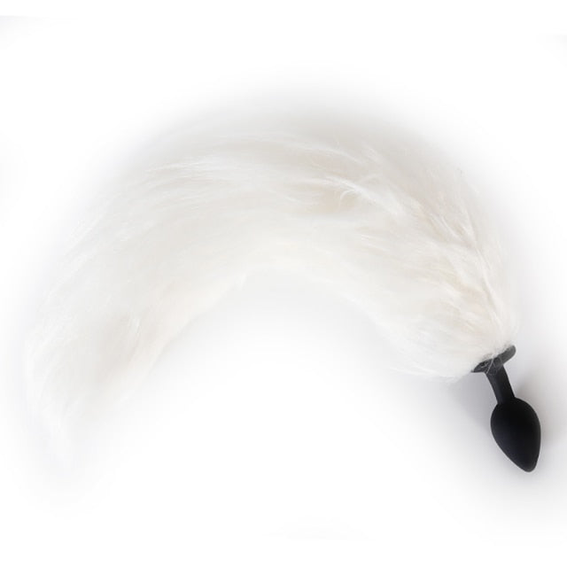 furry anal plug Double Beads Inflatable Anal Plug Dilator With Cock Ring main image 1