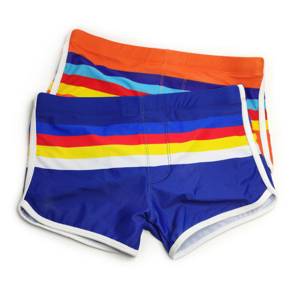 Black Sexy Striped Swim Trunks by Queer In The World sold by Queer In The World: The Shop - LGBT Merch Fashion