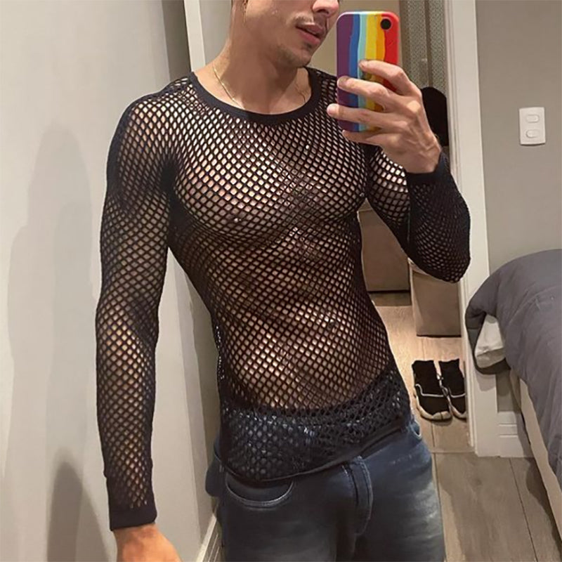 Gay Fishnet T-Shirt Black / XL