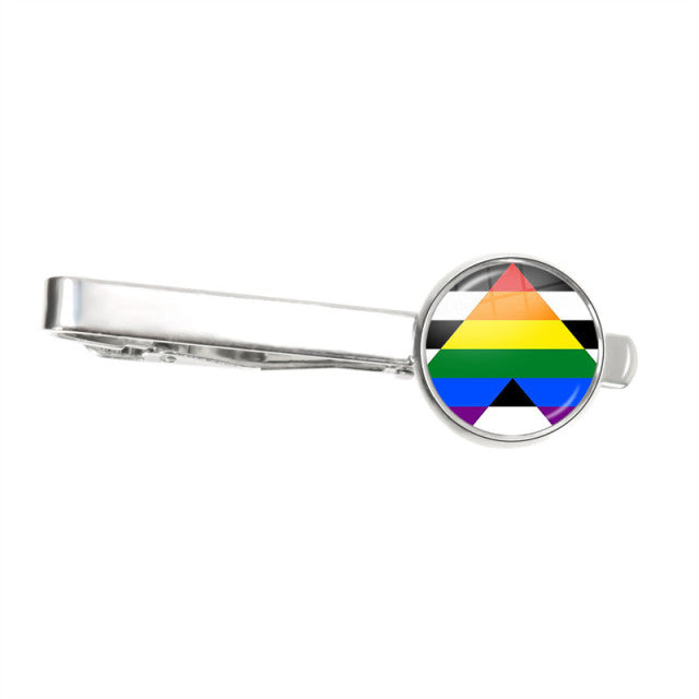  Straight Ally Tie Clip by Queer In The World sold by Queer In The World: The Shop - LGBT Merch Fashion