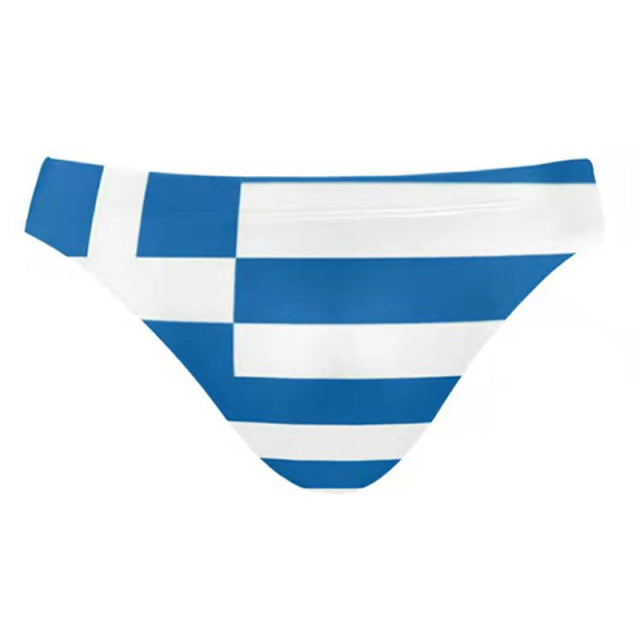  Greece Flag Swim Briefs by Queer In The World sold by Queer In The World: The Shop - LGBT Merch Fashion
