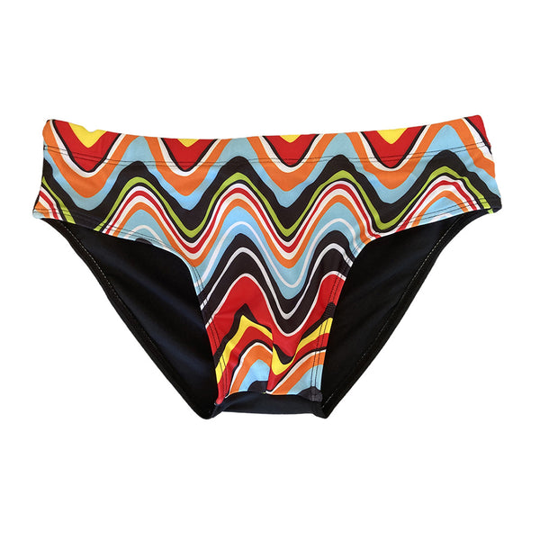  Abstract Wave Swim Briefs by Queer In The World sold by Queer In The World: The Shop - LGBT Merch Fashion