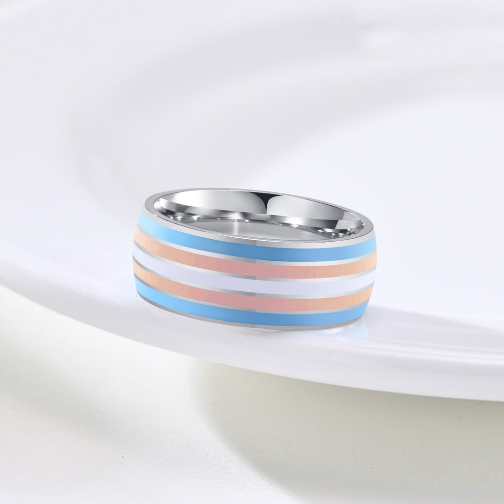  Transgender Pride Ring by Queer In The World sold by Queer In The World: The Shop - LGBT Merch Fashion